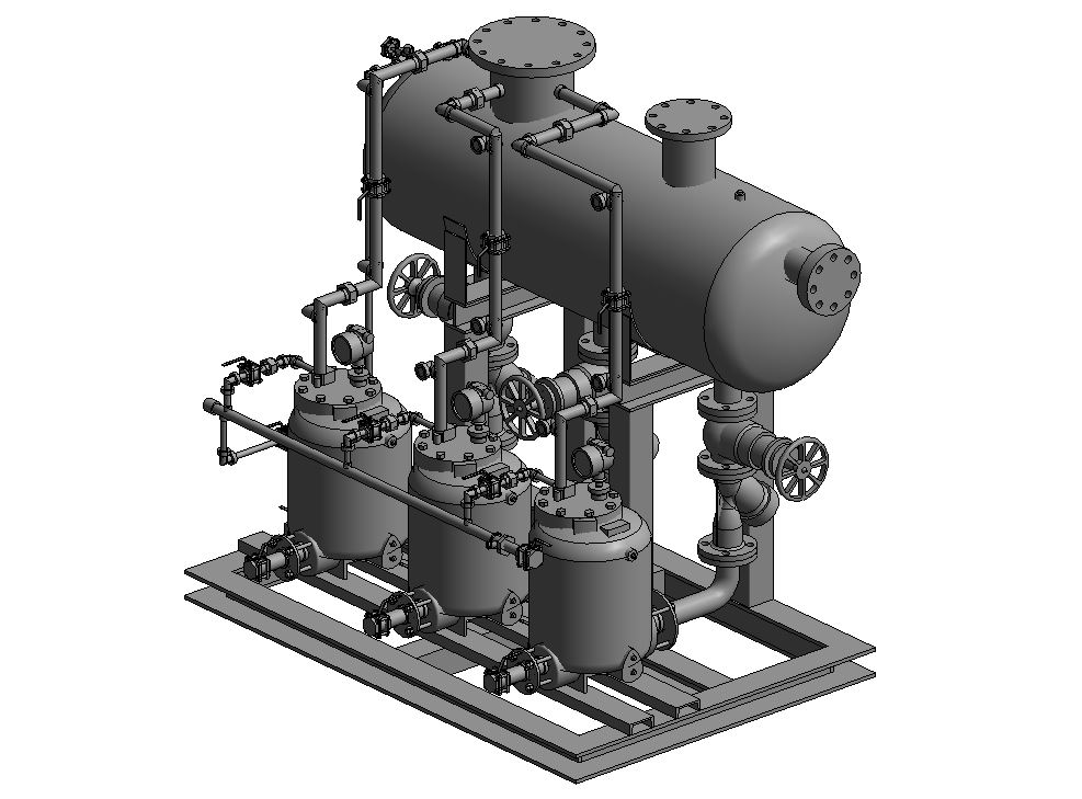 Triplex pressure powered pump